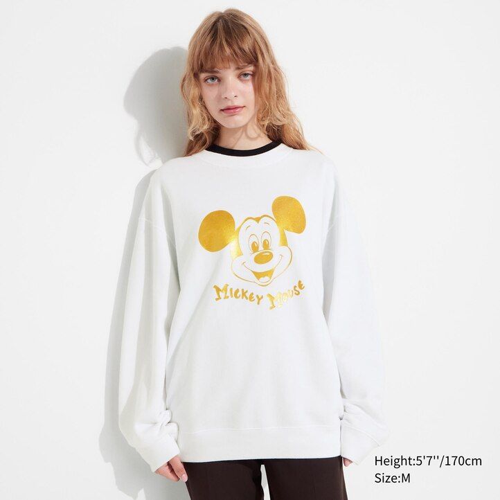 sudadera con capucha blanca uniqlo mickey shines ut graphic para hombre