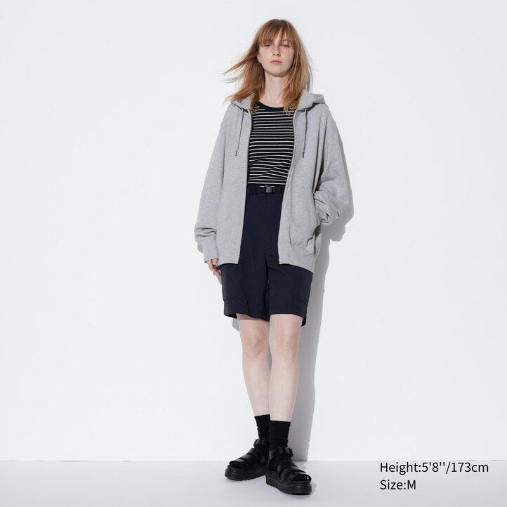 sudadera con capucha y cremallera uniqlo sweat para hombre azul