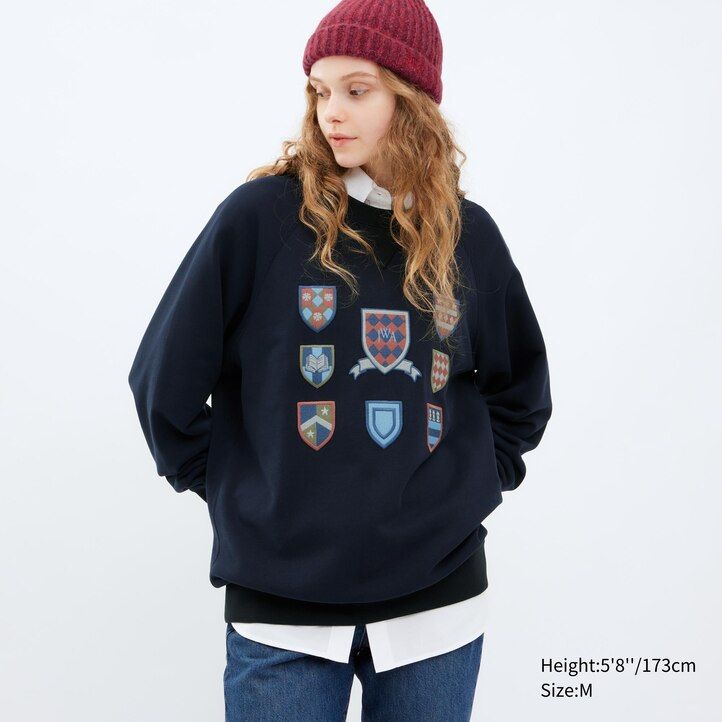 sudadera con capucha uniqlo college para hombre gris