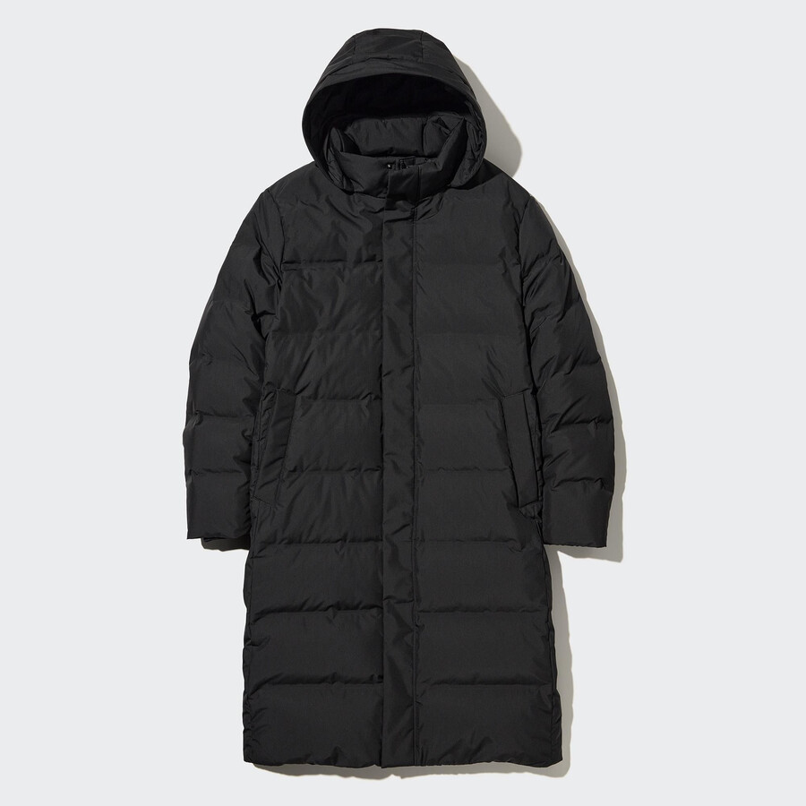 chaquetas de plumón sin costuras uniqlo negras para hombre