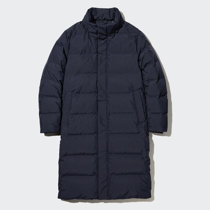 chaquetas de plumón sin costuras uniqlo negras para hombre