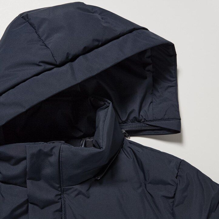 chaquetas de plumón sin costuras uniqlo negras para hombre