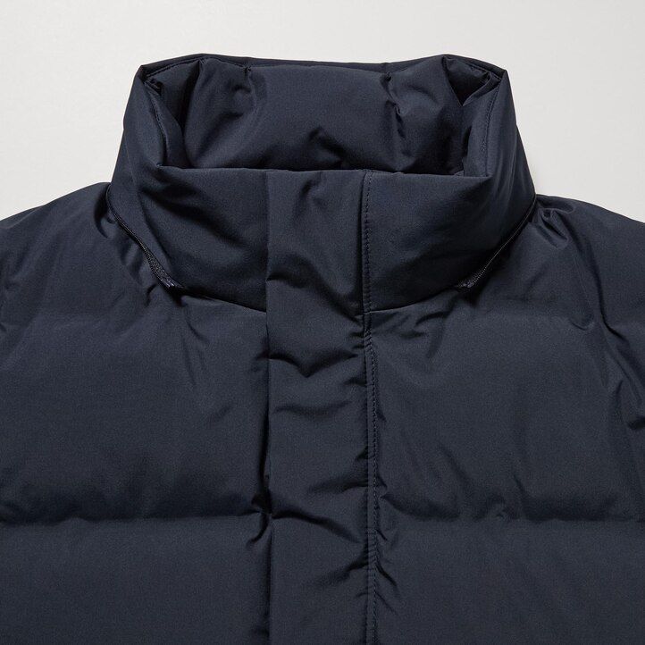chaquetas de plumón sin costuras uniqlo negras para hombre
