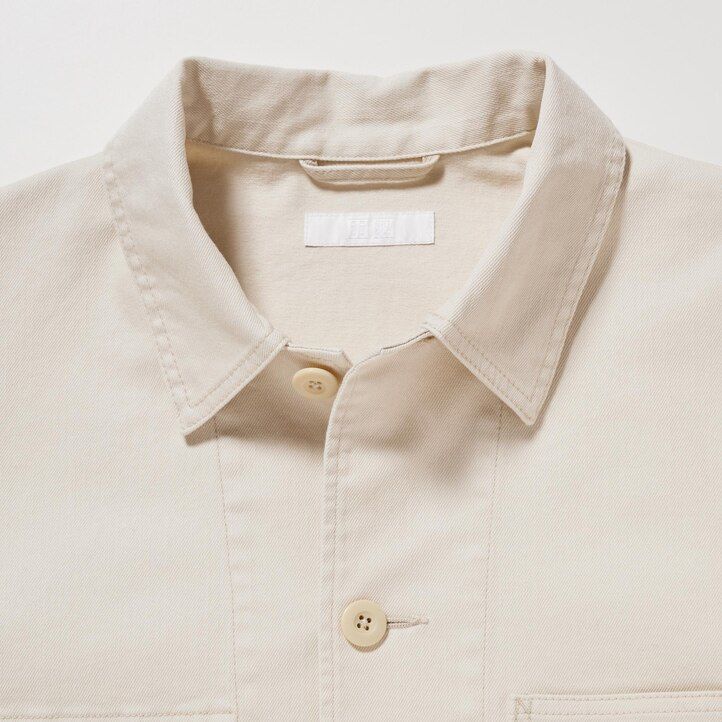 chaquetas vaqueras utilitarias blancas uniqlo para hombre