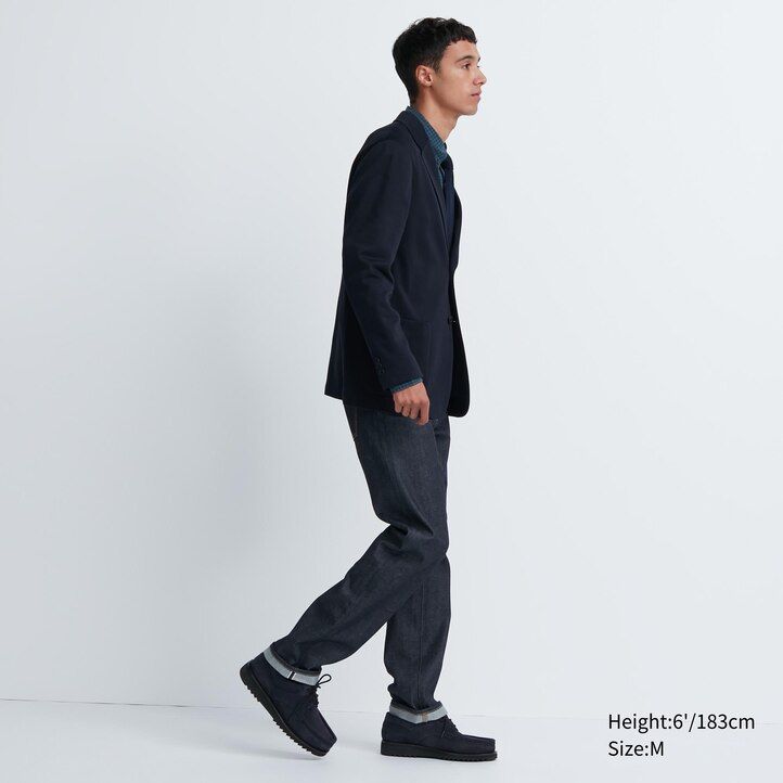 chaquetas uniqlo comfort para hombre en gris oscuro