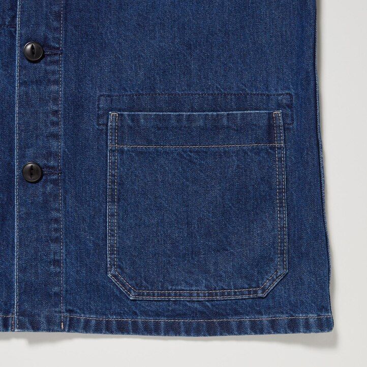chaquetas vaqueras utilitarias uniqlo para hombre en azul
