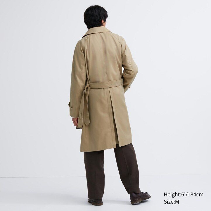 chaquetas tipo gabardina uniqlo para hombre en color azul marino