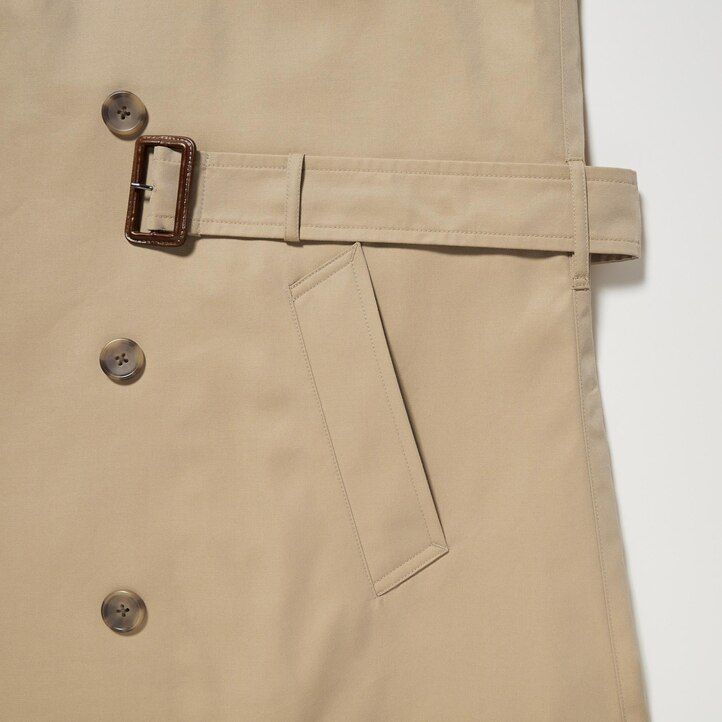 chaquetas tipo gabardina uniqlo para hombre en color azul marino