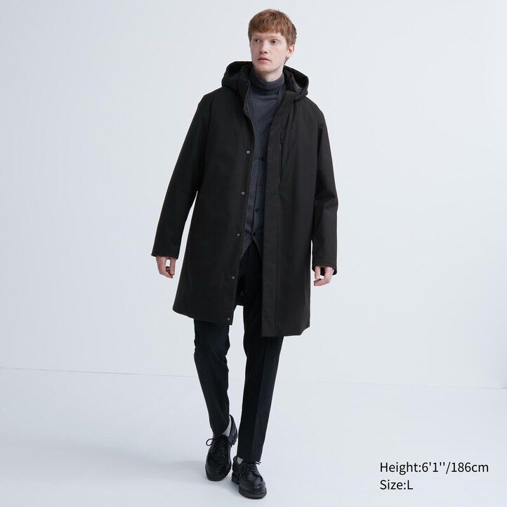 chaquetas de plumón híbridas uniqlo gris oscuro para hombre