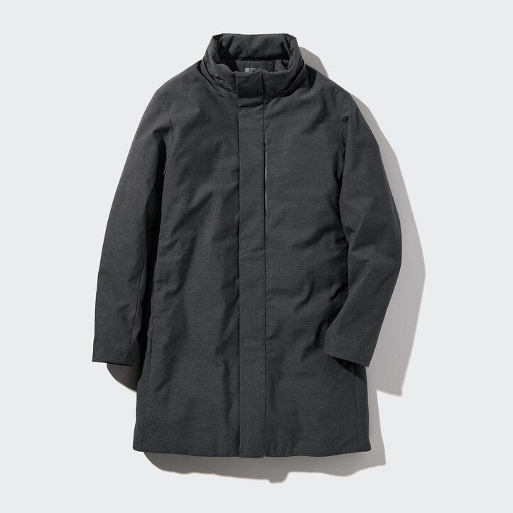 chaquetas de plumón híbridas uniqlo gris oscuro para hombre