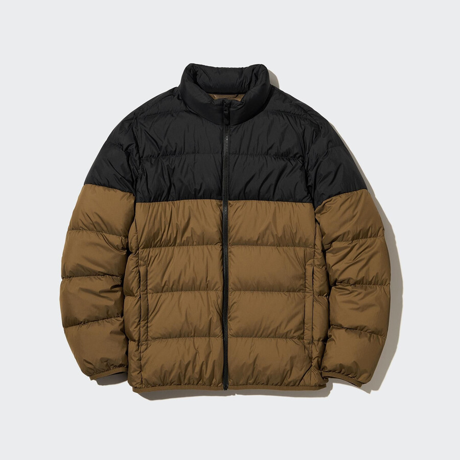chaquetas uniqlo ultra light down 3d cut para hombre color marrón