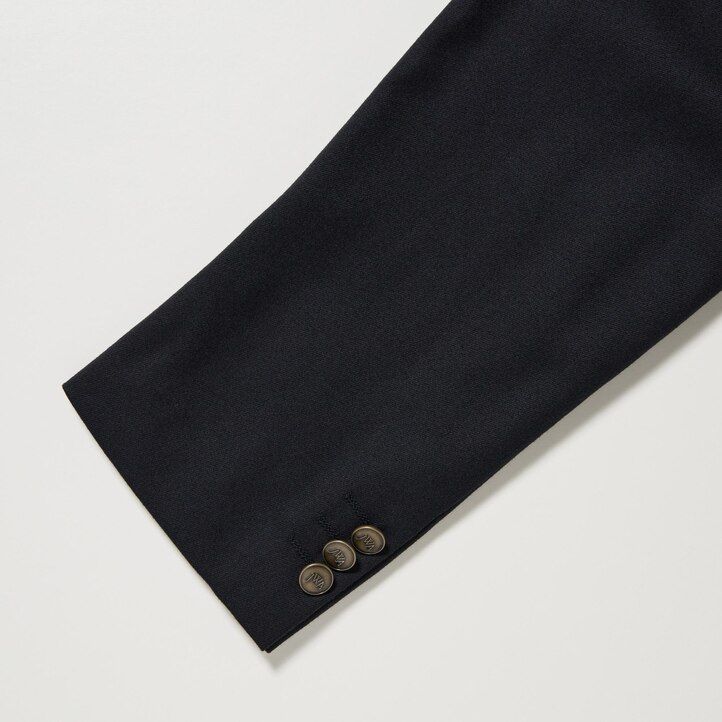 chaquetas a medida uniqlo para hombre en azul marino