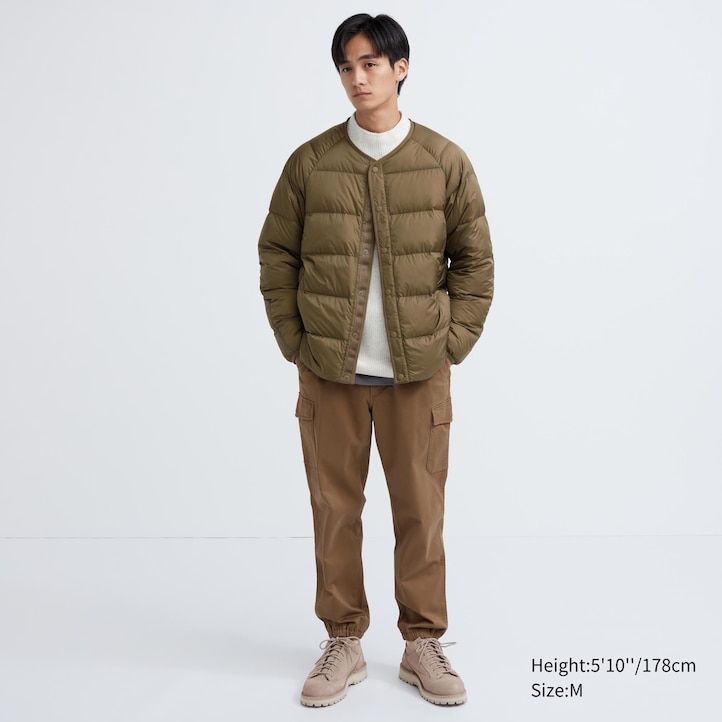 chaquetas de plumón reciclado uniqlo 100 gris para hombre