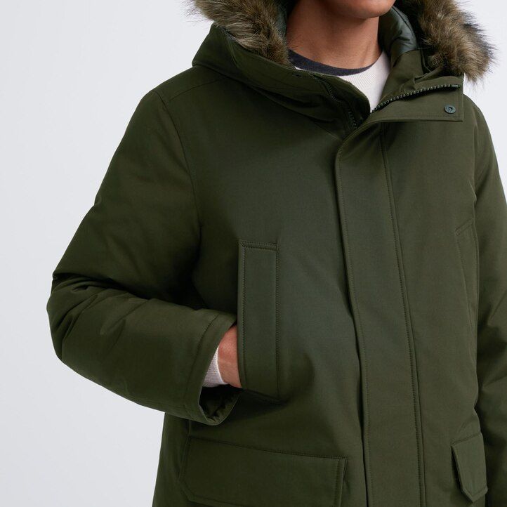 chaquetas de plumón híbridas ultra cálidas uniqlo para hombre color negro