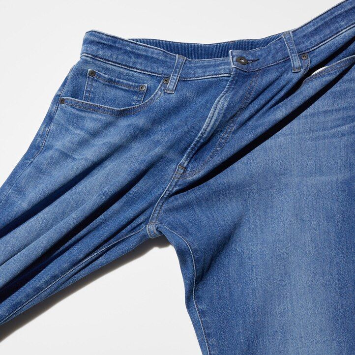 vaqueros uniqlo ezy ultra stretch para hombre color negro