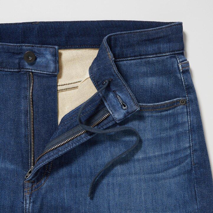 vaqueros uniqlo ezy ultra stretch soft para hombre color negro