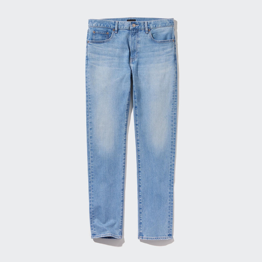 vaqueros ajustados uniqlo azules para hombre