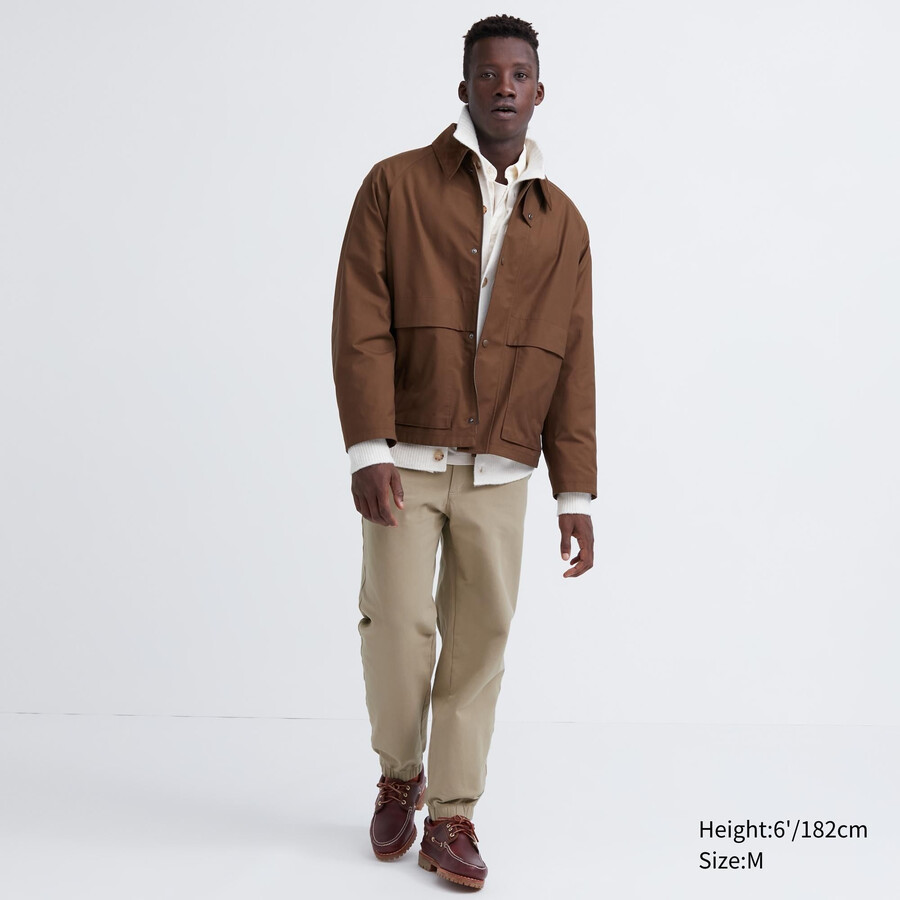 pantalones deportivos uniqlo beige de jersey lavado hasta los tobillos para hombre