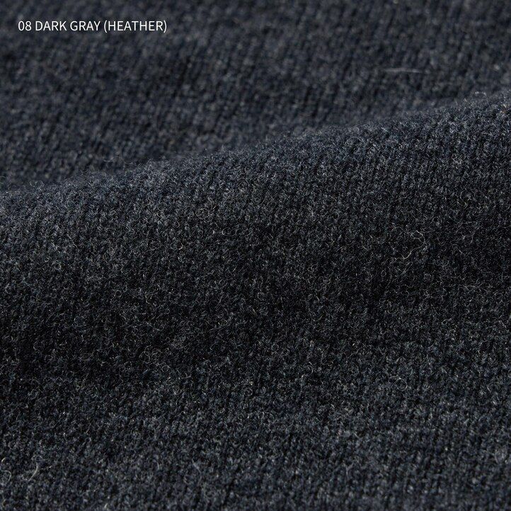 suéteres de cuello en v de lana de cordero premium uniqlo para hombre en gris