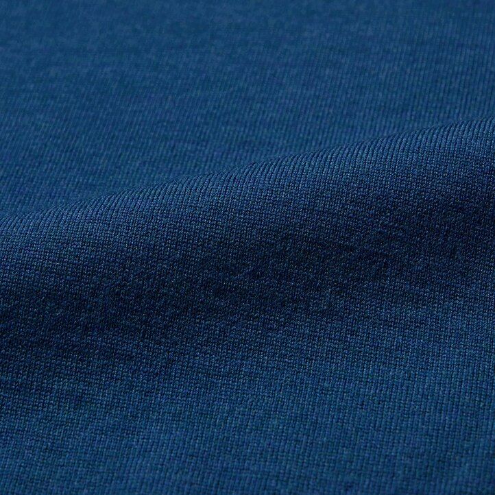 suéteres uniqlo 100 merino extrafino con media cremallera para hombre azul marino