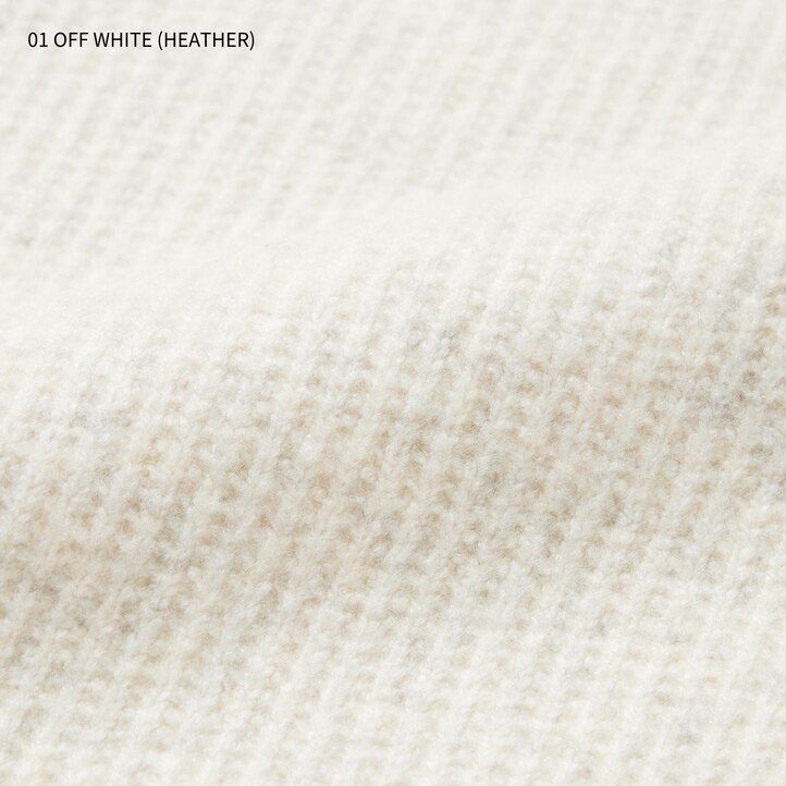 suéteres de cuello alto uniqlo 3d knit seamless souffle yarn para hombre color marrón