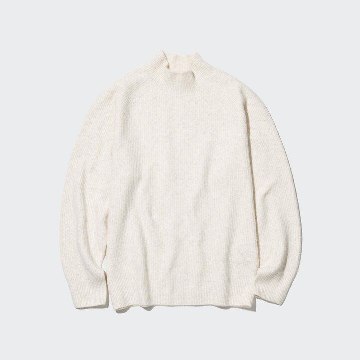 suéteres de cuello alto uniqlo 3d knit seamless souffle yarn para hombre color marrón