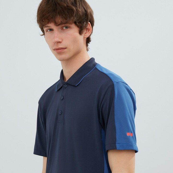 polo uniqlo dry ex gris para hombre