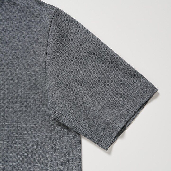 polo uniqlo dry ex gris para hombre