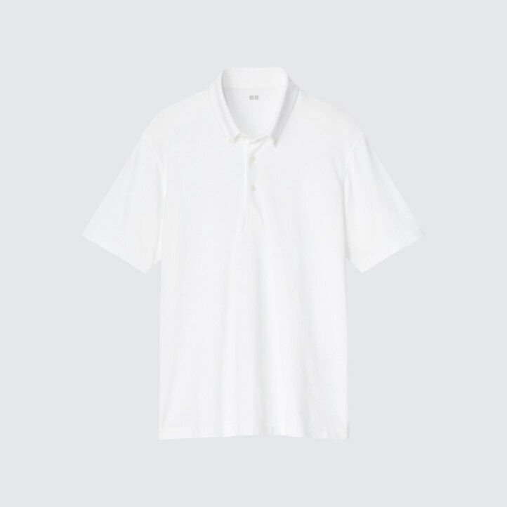 polo uniqlo airism piqué temporada 2021 hombre azul marino