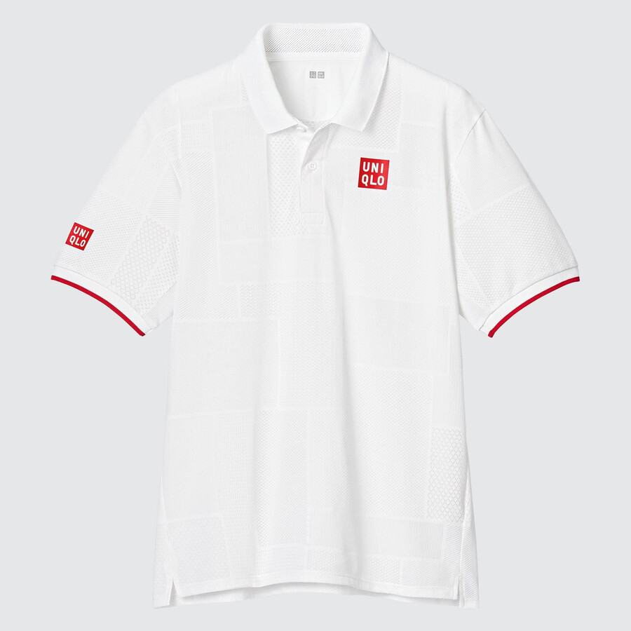 polo blanco uniqlo kei nishikori london 2022 dry ex para hombre