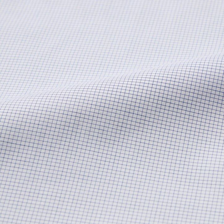 camisas uniqlo easyre stretch slim fit con cuello semicutaway a cuadros para hombre en azul