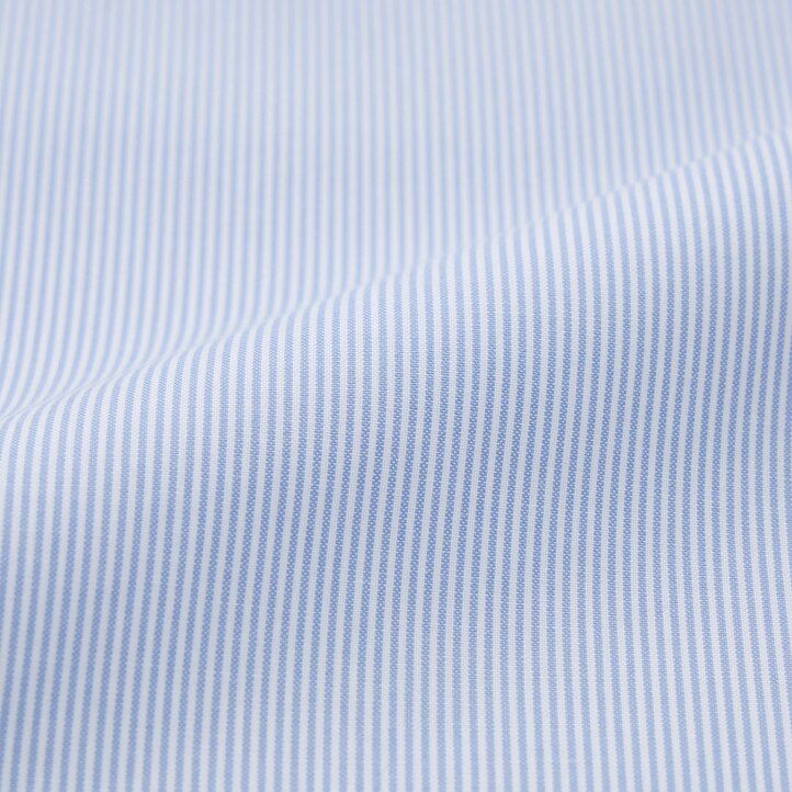 camisas uniqlo super non iron slim fit a rayas con cuello semicutaway para hombre en azul