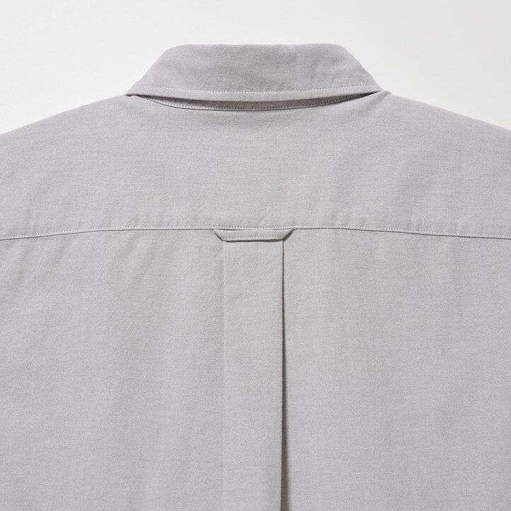 camisas oxford de corte regular uniqlo para hombre con cuello abotonado blancas