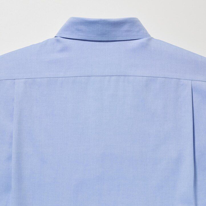 camiseta uniqlo super non iron regular fit para hombre blanca con cuello regular