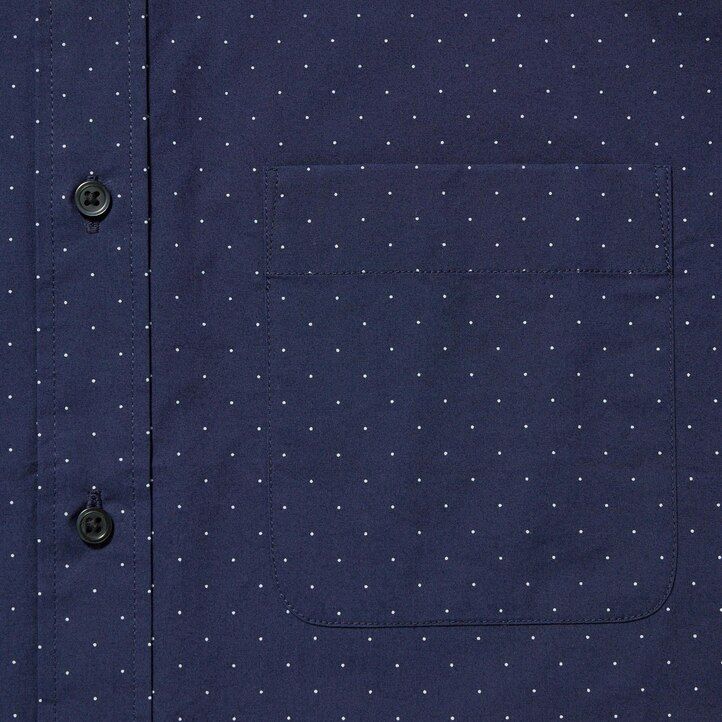 camisas uniqlo de algodón extrafino con cuello abotonado estampadas de corte regular y de tela ancha para hombre color blanco