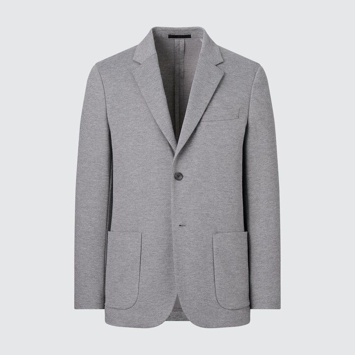trajes cómodos uniqlo para hombre en azul marino