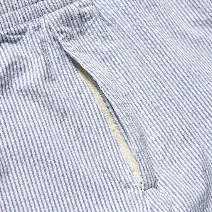 pantalones de hombre uniqlo dry stretch seersucker easys azules