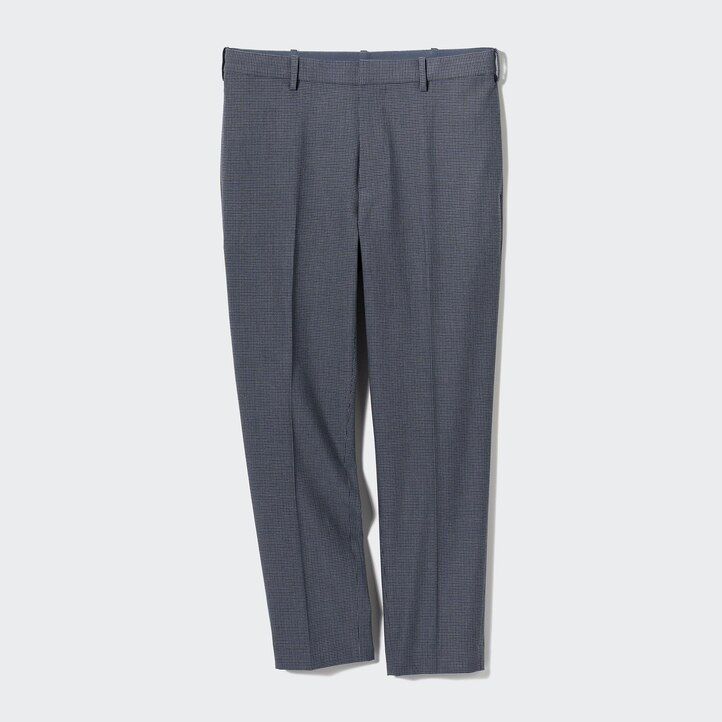 pantalones a cuadros hasta el tobillo smart gunclub de uniqlo para hombre en gris