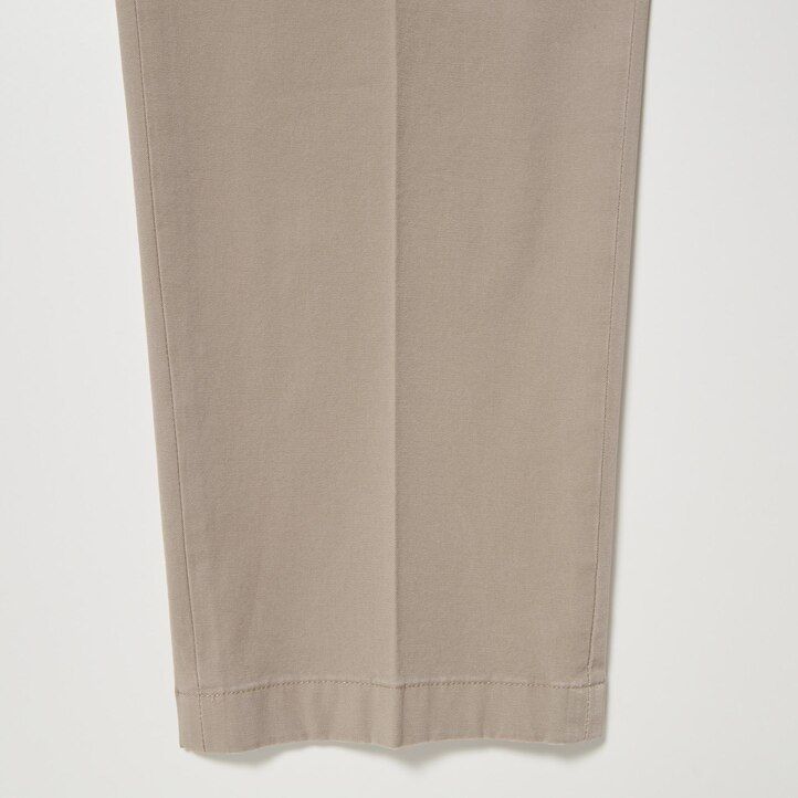 pantalones beige hasta el tobillo estilo algodón inteligente uniqlo para hombre