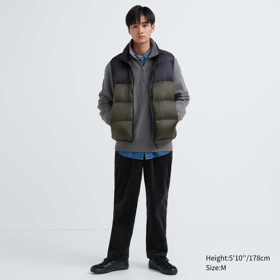 pantalones tobilleros de pana uniqlo easy para hombre color negro