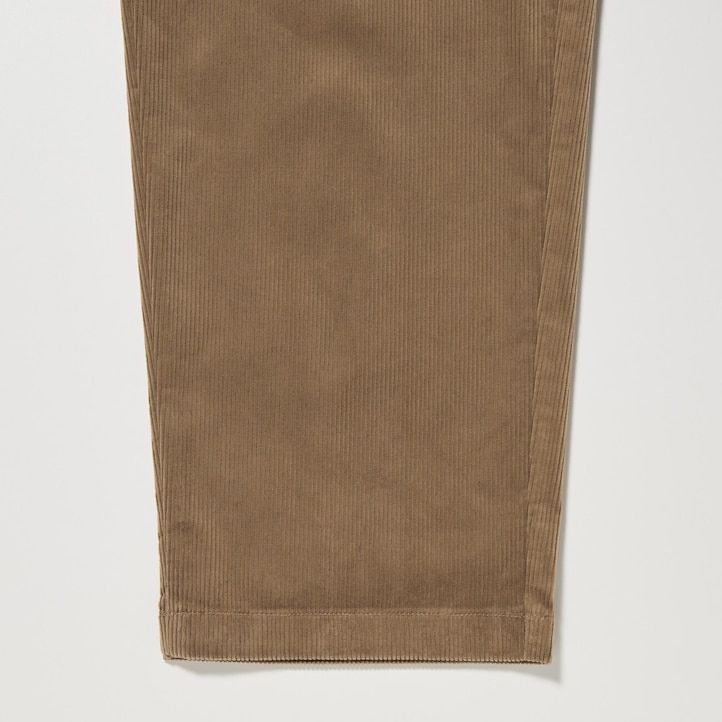 pantalones tobilleros de pana uniqlo easy para hombre color negro