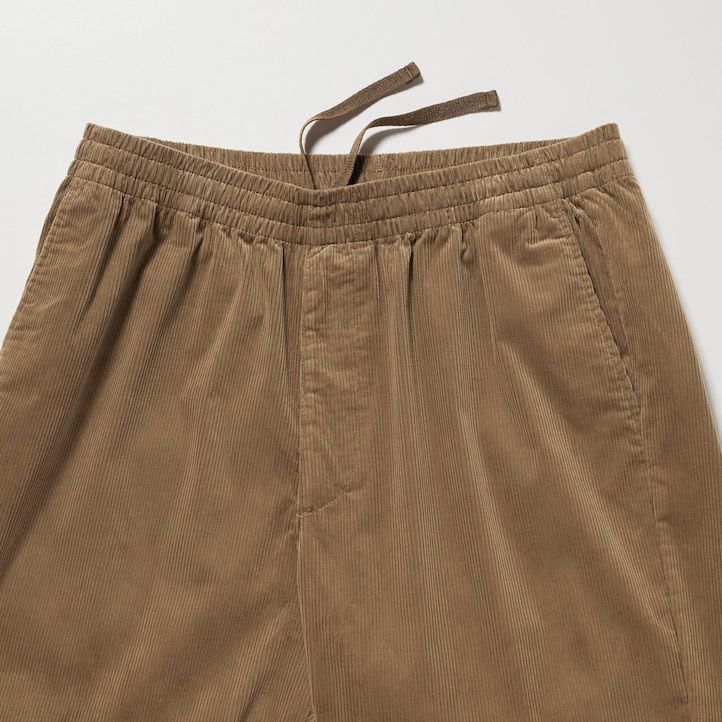 pantalones tobilleros de pana uniqlo easy para hombre color negro