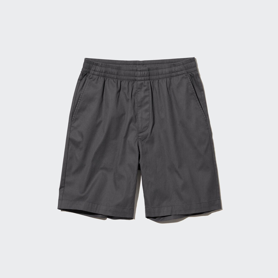 pantalones uniqlo dry stretch easys para hombre en gris oscuro