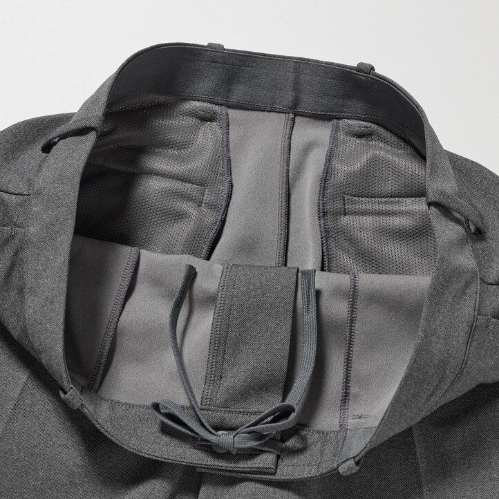 pantalones uniqlo smart ultra stretch hasta el tobillo para hombre en gris