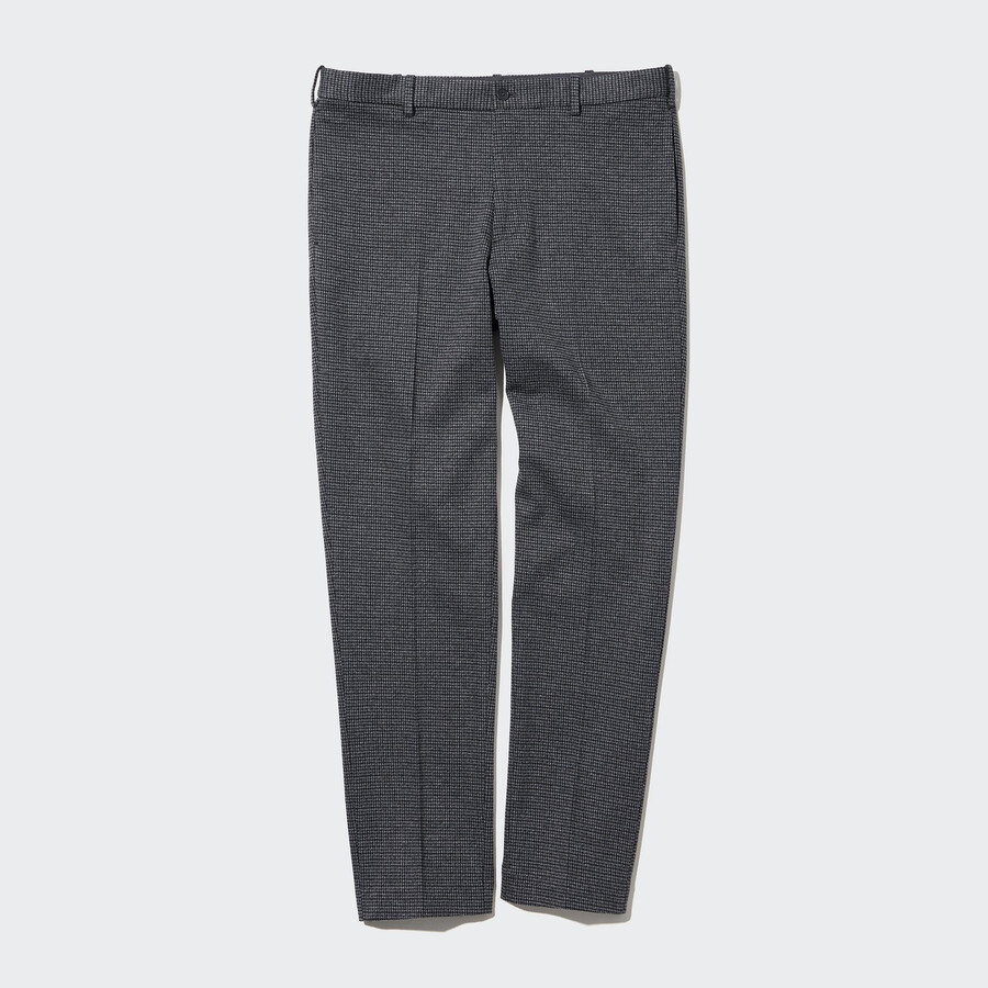 pantalones a cuadros hasta el tobillo uniqlo smart gun club para hombre en gris