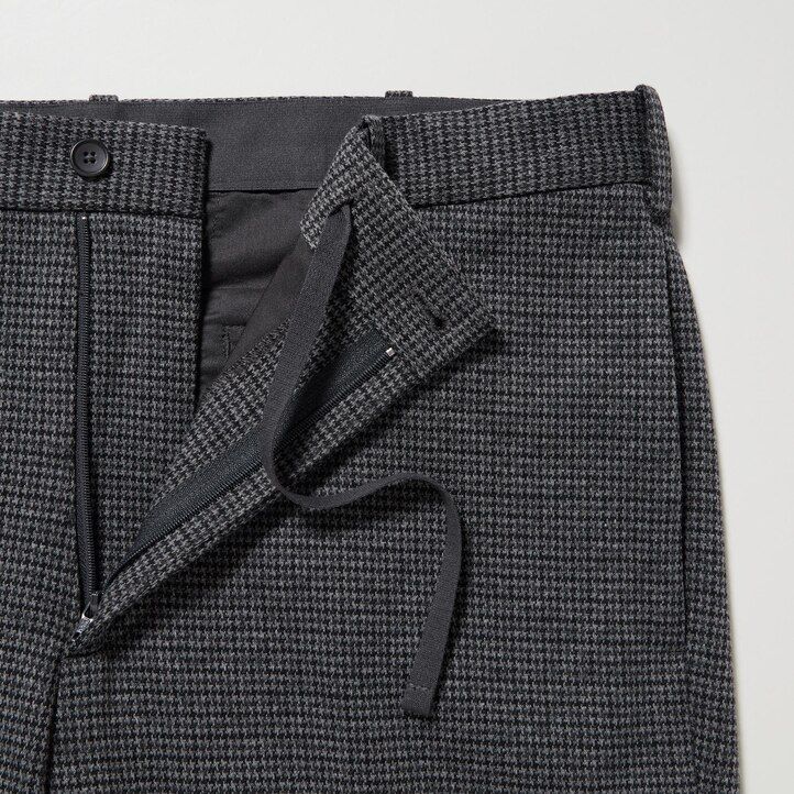 pantalones a cuadros hasta el tobillo uniqlo smart gun club para hombre en gris
