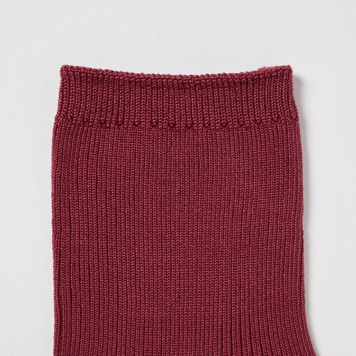 calcetines uniqlo crew ribbed tres pares para mujer color blanco