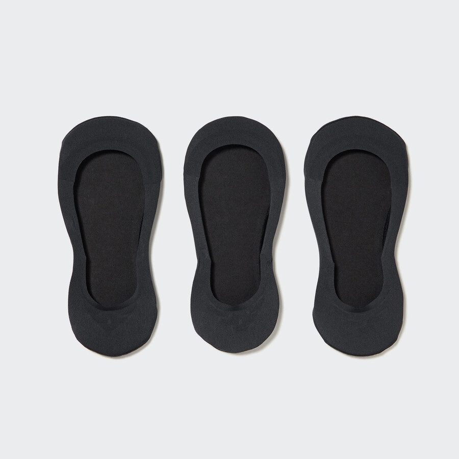 calcetines invisibles transparentes negros uniqlo para mujer tres pares