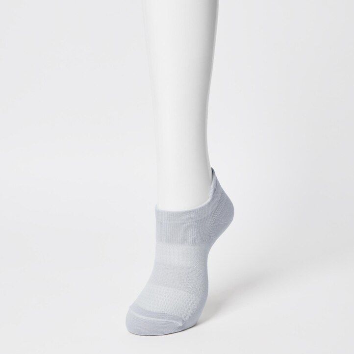 calcetines deportivos uniqlo para mujer tres pares gris claro