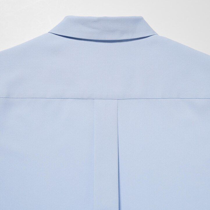 blusa negra con mangas de rayón uniqlo para mujer